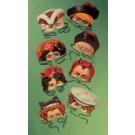 Lot de 8 masques " Madame Tussauds "
